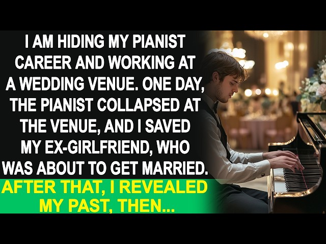 I met my ex, looking down on me, at a wedding venue. When the pianist couldn't play, I stepped in.