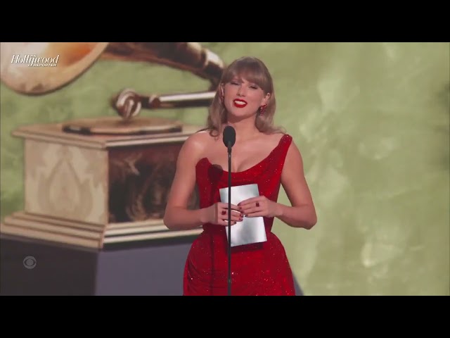 Taylor Swift presenting the #GRAMMYs award