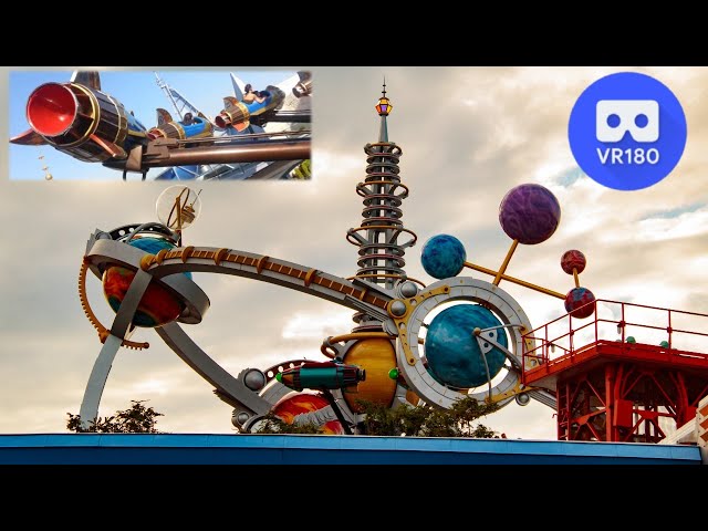 Astro Orbiter in Tomorrowland FULL RIDE | VR180 3D VR