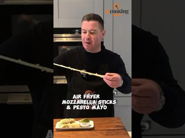 The SECRET To Making PERFECT Mozzarella Sticks In The Air Fryer #airfryermozzarellasticks  #shorts