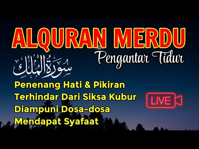 ALQURAN MERDU, AMALAN PENGANTAR TIDUR, PENENANG HATI & PIKIRAN, CUKUP PUTAR & DENGARKAN !