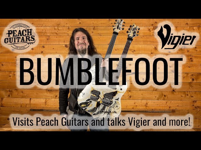 Ron "Bumblefoot" Thal at Peach Guitars!