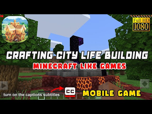 Minecraft: Crafting City Life Building Gameplay | Minecraft Like Games #10