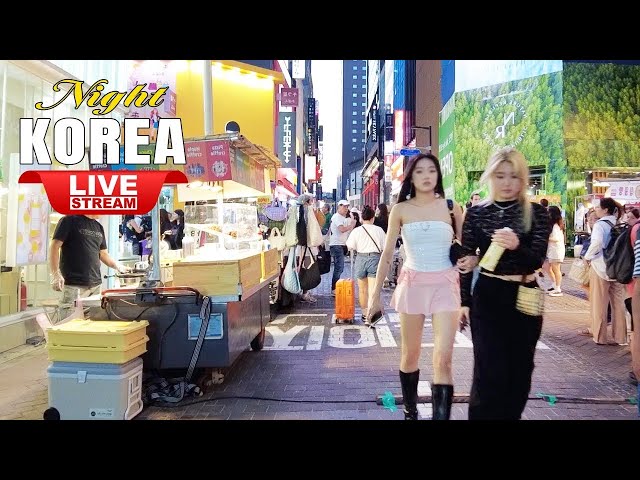 Live Seoul Korea 🇰🇷 2025 Happy New Year Festival Seoul Myeongdong Street Walking Tour ソウルライブ 서울라이브