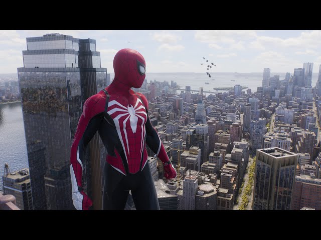 Black and Red Advanced Suit Gameplay in Marvel’s Spider-Man 2 / PS5 - 4K HDR