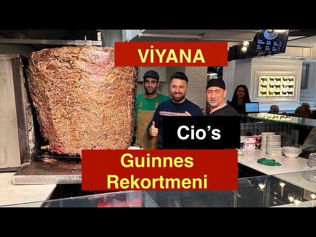 O Bir Şampiyon! Cio’s Grill Döner… 1 Tonluk Döneri ile Viyana’nın Guinness Rekortmeni Mekandayız.