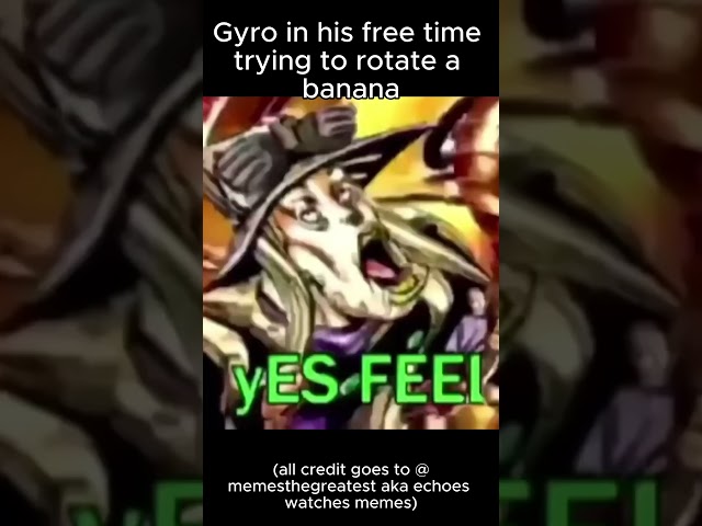 JJBA memes (credit to @memesthegreatest)  #jjba #jjbamemes #giorno #gyrozeppeli #funnymemes