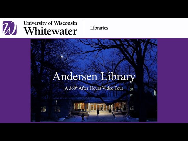 UW-Whitewater Andersen Library 360 Video Tour