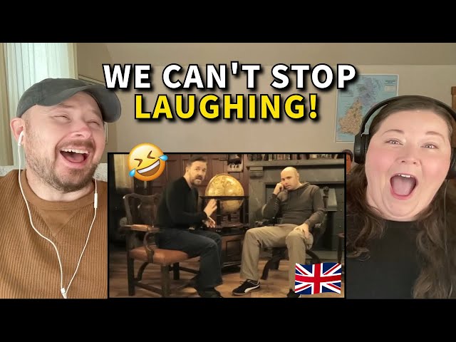 Americans React: Learn English with Ricky Gervais & Karl Pilkington