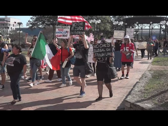 2 protests in San Antonio over immigrant deportation and detention camps