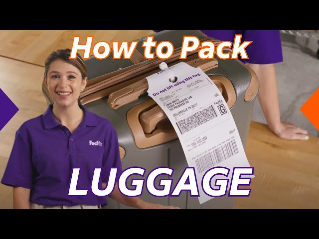 How to Pack and Ship Luggage – FedEx