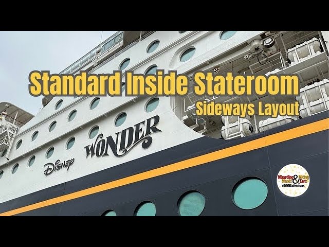 Standard Inside Stateroom - Sideways Layout | Disney Wonder | Disney Magic | Disney Cruise Line