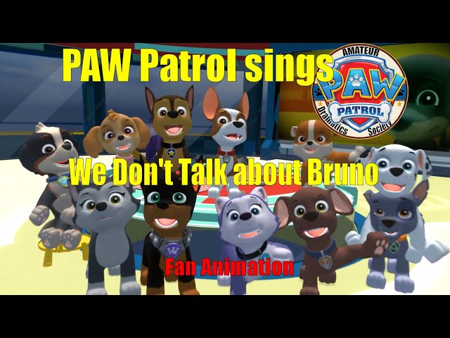 PAW Patrol pups sing No se Habla de Bruno/We Don't Talk About Bruno (Spanish Version)|Fan Animation