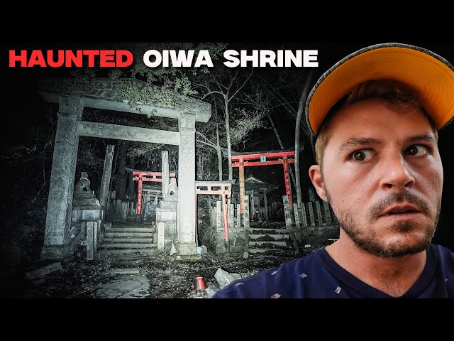 (VERY SCARY) HORRIFYING NIGHT ALONE at ABANDONED SHRINE IN HAUNTED JAPANESE FOREST | OIWA SHRINE