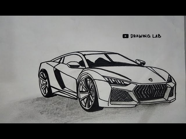 Drawing a Cool Sports Car Sketch #26 #car #drawing #sportcar