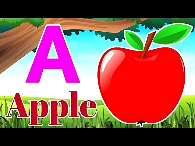 A for apple b for buss , abcd kids song, abcd rhymes video, abcd learning, | #kidstvenglish1