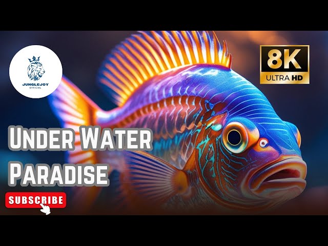 Under Water Paradise| A Deep Dive into Ocean Life| 8K HD Quality | Animals ( With their names)