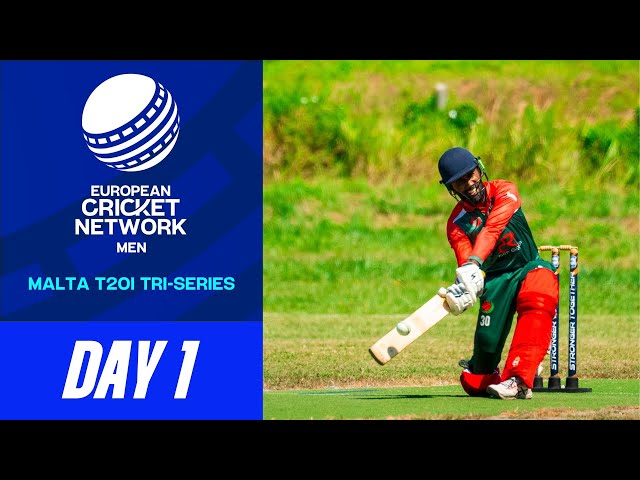 🔴 ECN Malta T20I Tri-Series, 2025 | Day 1 | 3 Feb 2025 | Live International Cricket