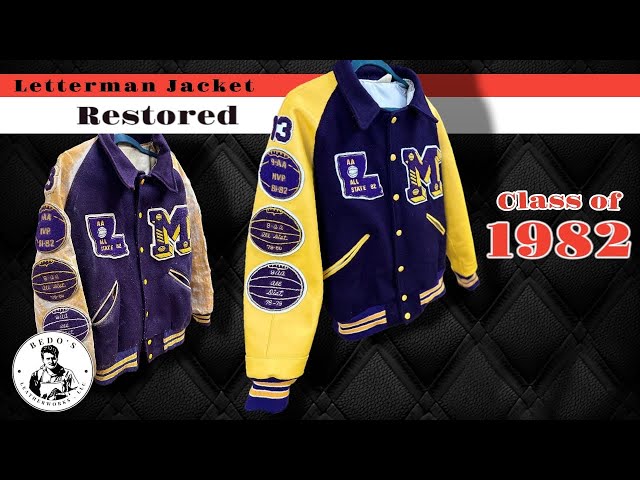 Class of 1982 Letterman jacket Restoration