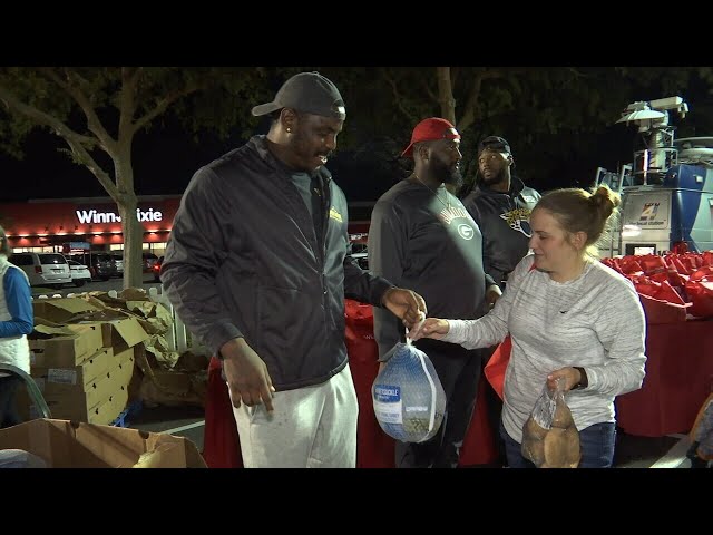 Jaguars Thanksgiving turkey giveaway