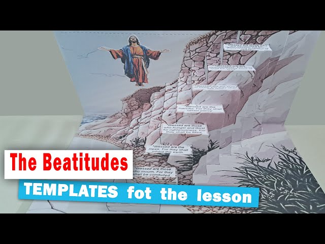 The Beatitudes | Paper Craft for Sunday school