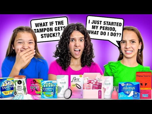 TEEN vs TWEEN SiSTERS [PERiOD TALK] *Answering Your MOST EMBARRASSiNG PERiOD Questions!!*