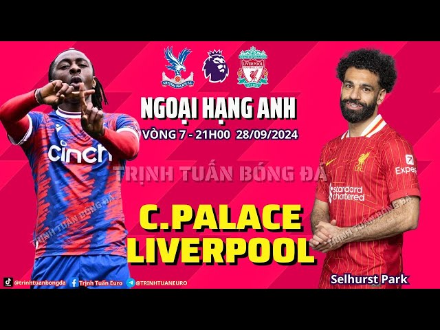 NHẬN ĐỊNH CRYSTAL PALACE VS LIVERPOOL: ĐẠI BÀNG KHÓ TUNG CÁNH 18H30 05/10 VÒNG 7 NGOẠI HẠNG ANH