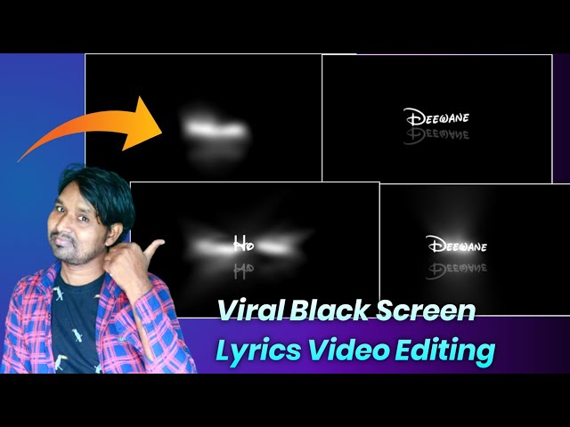 🔴New Viral Black Screen Lyrics video editing alight Motion Hindi 🔥||Vinit Sah