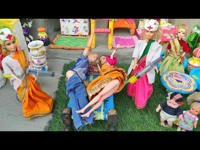 Barbie Doll All Day Routine In Indian Village/Pinky Ki Kahani Part -470/Barbie Ki Hindi Kahaniyan||