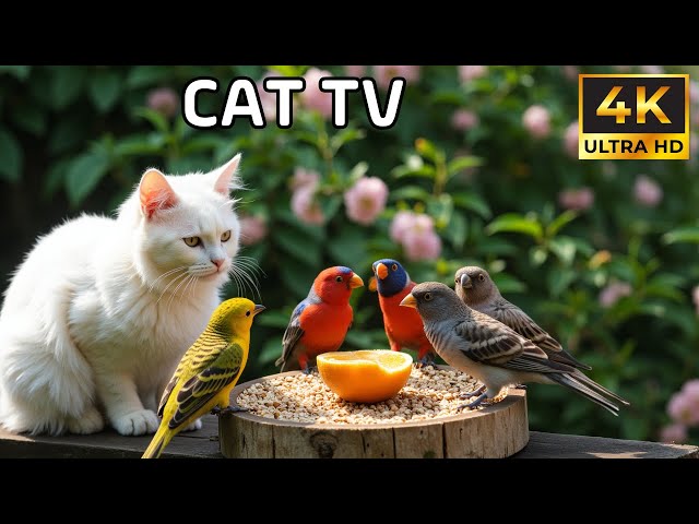 Cat TV | Cats Watching Hidden Bird Secrets | Relaxing 4K HDR 😺🐦