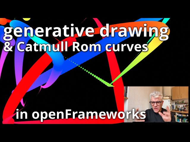 Live Generative Art Drawings with Catmull Rom curves in openFrameworks