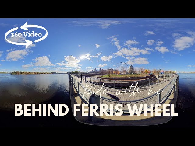 Hanging out behind Montreal's old port Ferris wheel overlooking the St Lawrence River Fall 2020