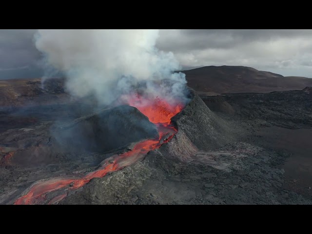 Active Volcano 4K Video Footage | Royalty Free High Quality Video Footage