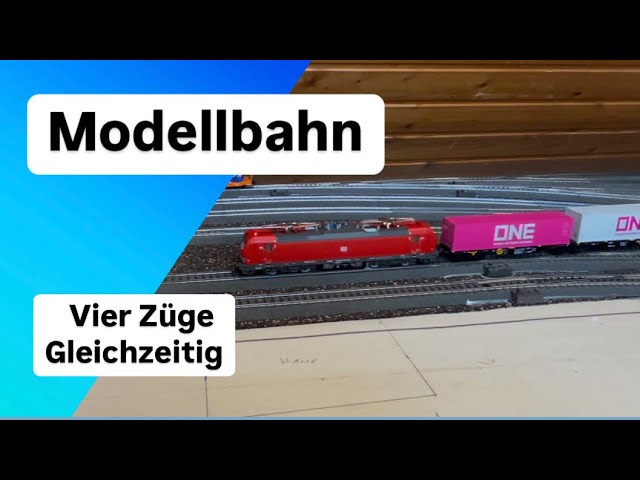 Märklin Modellbahn Test mit 4 Zügen gleichzeitig #modellbahn #train #märklin #schmiddko #2025