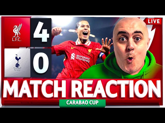 LIVERPOOL 4-0 TOTTENHAM! CARABAO CUP FINALISTS! Craig's LIVE Match Reaction