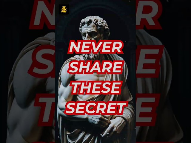 Smart Men NEVER Reveal These Secrets! 🤫 | Stoicism #stoicism #secret  #personalgrowth #shorts