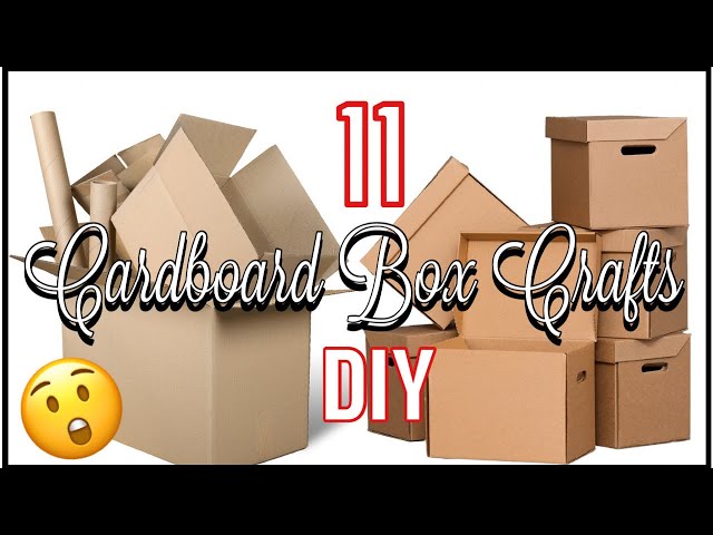 SEE HOW SHE uses cardboard boxes to make home decor | 11 Unique DIY Craft Ideas (FULL Tutorials)