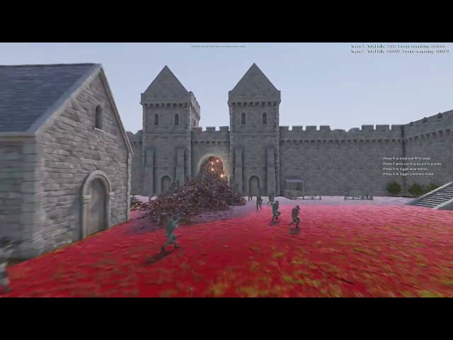 1000000 Zombie attack Castle. | UEBS 2