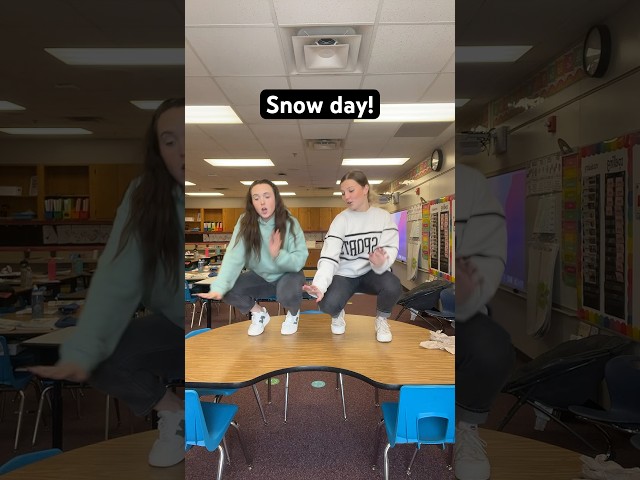 Yay!!!! We love a snow day #trending #teacherlife #teacher #snowday