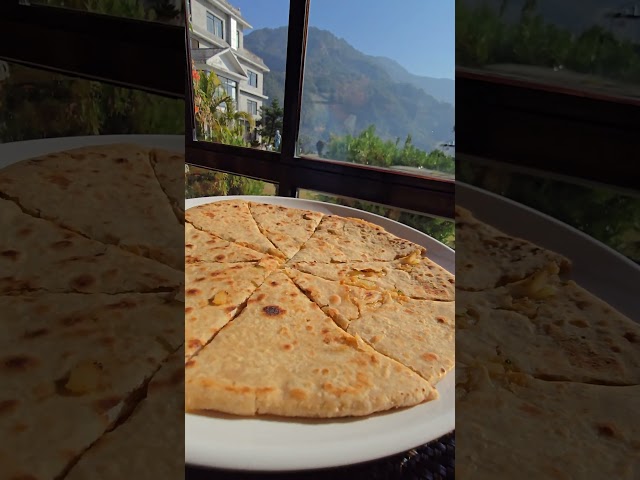 LAMJUNG LOCAL AALU PARATHA 😋🥔 #Potato #Lamjung #Nepal #Food #LocalFood#s25ultra #sanamterikasam