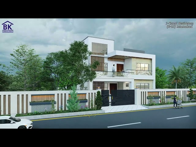 1 Kanal Residential Project Design | Architecture & 3D Visualization Services in E-16, Islamabad