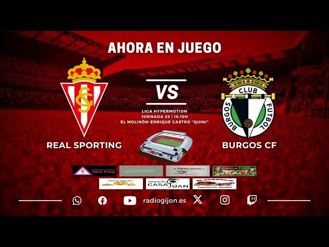 Ahora En Juego J25 #LigaHypermotion #RealSportingBurgos