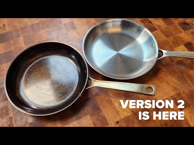 MASSIVE update to the worlds first Carbon Steel Stainless Steel Frying Pan