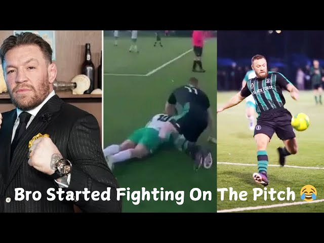 Conor McGregor Goes All In Playing Sunday League Football in Dublin! 😱⚽