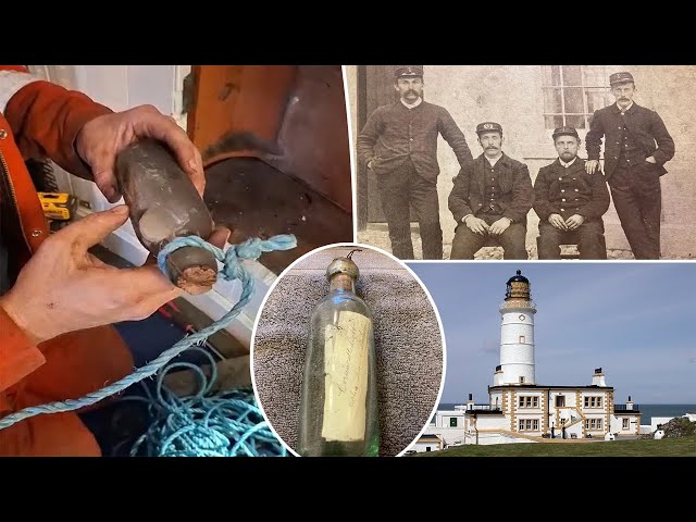 Lighthouse workers find 132-year-old message in a bottle, amazed by ‘strange coincidence’ inside