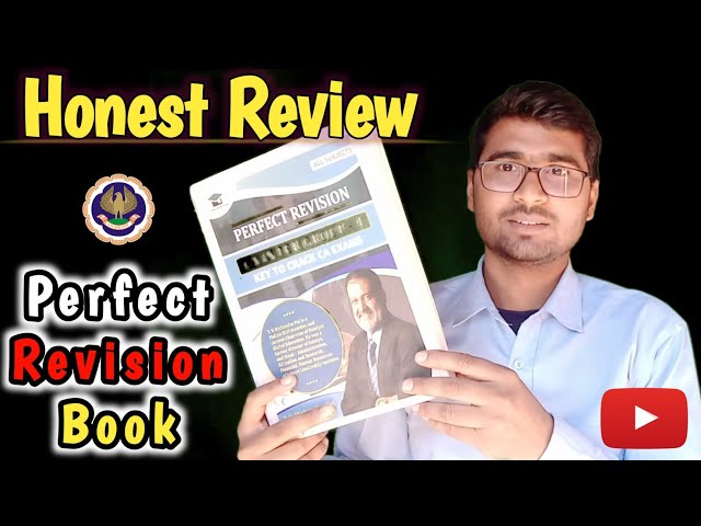 Perfect Revision Book ca inter | Grooming Education | Honest Review