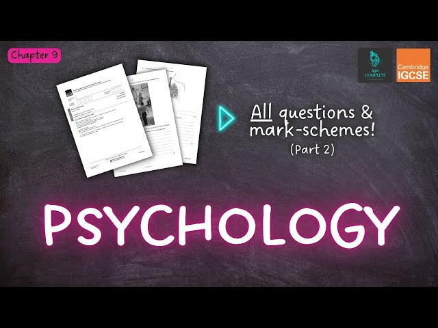 QUESTIONS, A* ANSWERS & MARK SCHEMES - Sports Psychology (Ch 9) - IGCSE PE exam revision