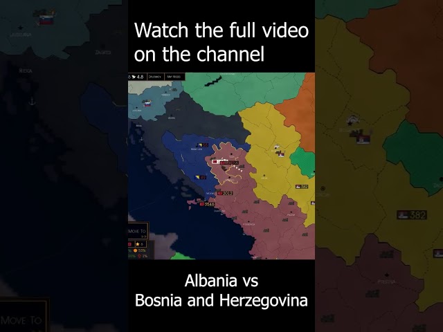 Albania vs Bosnia and Herzegovina 2 #map #ageofhistory2 #europe #ageofhistory #mapping #history