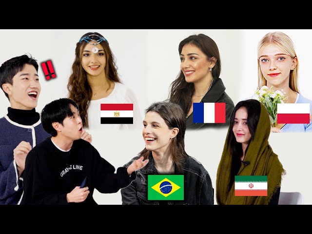 Korean Men Meets Beautiful Girls Around The World (Brazil, Egypt, Iran, France, Poland)