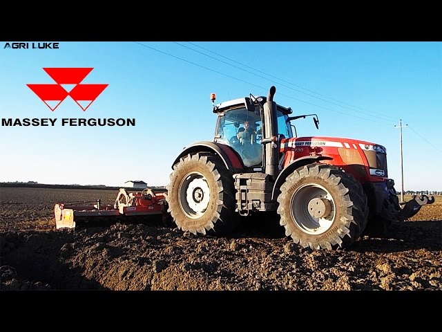 Agricultural-Work Massey Ferguson 8730 & Maschio Toro 7 M